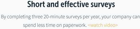 Short and effective surveys